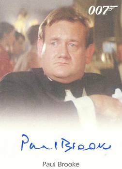 2009 Rittenhouse James Bond Archives - Autographs #NNO Paul Brooke Front