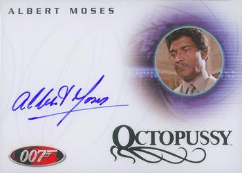 2008 Rittenhouse James Bond In Motion - Autographs 40th Anniversary Design #A82 Albert Moses Front