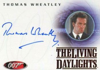 2008 Rittenhouse James Bond In Motion - Autographs 40th Anniversary Design #A83 Thomas Wheatley Front
