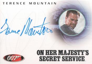 2008 Rittenhouse James Bond In Motion - Autographs 40th Anniversary Design #A84 Terence Mountain Front