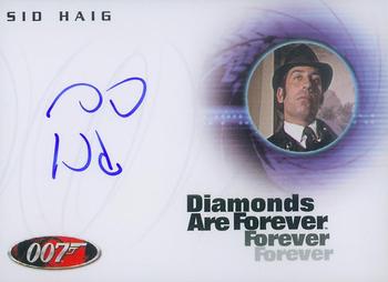 2008 Rittenhouse James Bond In Motion - Autographs 40th Anniversary Design #A94 Sid Haig Front