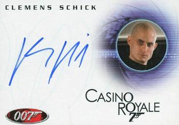 2008 Rittenhouse James Bond In Motion - Autographs 40th Anniversary Design #A103 Clemens Schick Front