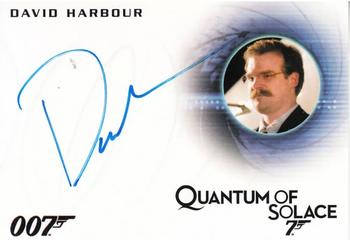 2015 Rittenhouse James Bond Archives - Autographs #A282 David Harbour Front