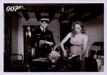 2014 Rittenhouse James Bond Archives - Thunderball Throwback #016 S.P.E.C.T.R.E. agent Fiona Volpe plots with Count Front