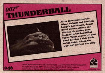 2014 Rittenhouse James Bond Archives - Thunderball Throwback #046 After investigating the Disco Volante and Back
