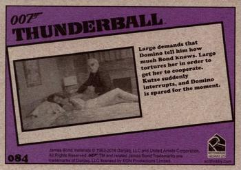 2014 Rittenhouse James Bond Archives - Thunderball Throwback #084 Largo demands that Domino tell him how much Bond Back