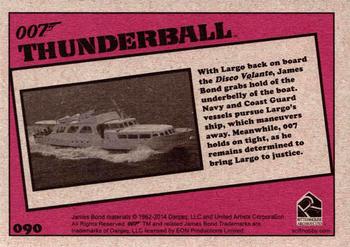 2014 Rittenhouse James Bond Archives - Thunderball Throwback #090 With Largo back on board the Disco Volante, James Back