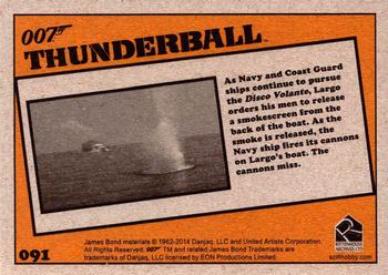 2014 Rittenhouse James Bond Archives - Thunderball Throwback #091 As Navy and Coast Guard ships continue to pursue Back