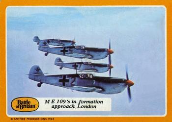 1969 A&BC Battle of Britain #26 M E 109's in formation approach London Front