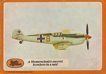 1969 A&BC Battle of Britain #51 A Messerschmitt Escorts Bombers On A Raid Front