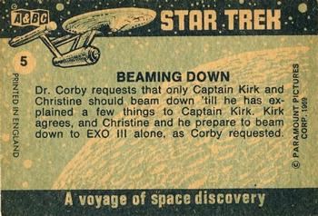 1969 A&BC Star Trek #5 Beaming Down Back