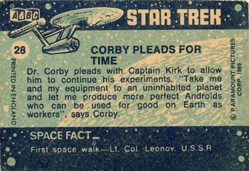 1969 A&BC Star Trek #28 Corby Pleads for Time Back
