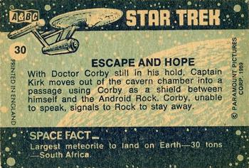 1969 A&BC Star Trek #30 Escape and Hope Back