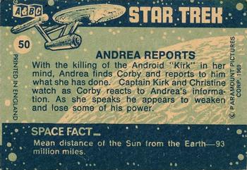 1969 A&BC Star Trek #50 Andrea Reports Back