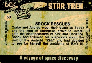 1969 A&BC Star Trek #53 Spock Rescues Back