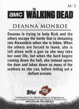 2017 Topps The Walking Dead Season 6 - In Memoriam #M-3 Deanna Monroe Back