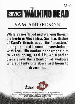 2017 Topps The Walking Dead Season 6 - In Memoriam #M-6 Sam Anderson Back