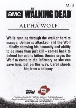 2017 Topps The Walking Dead Season 6 - In Memoriam #M-8 Alpha Wolf Back