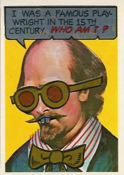 1967 Topps Who Am I? #8 William Shakespeare Front