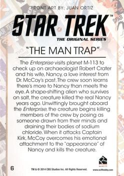 2014 Rittenhouse Star Trek The Original Series Portfolio  #6 The Man Trap Back