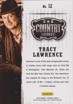2014 Panini Country Music - Green #12 Tracy Lawrence Back