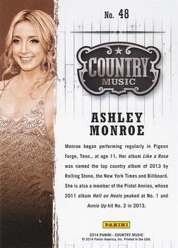 2014 Panini Country Music - Green #48 Ashley Monroe Back