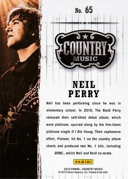 2014 Panini Country Music - Green #65 Neil Perry Back
