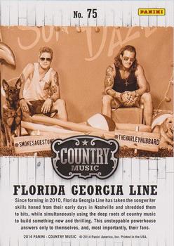 2014 Panini Country Music - Green #75 Florida Georgia Line Back