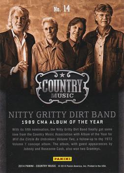 2014 Panini Country Music - Award Winners #14 Nitty Gritty Dirt Band Back