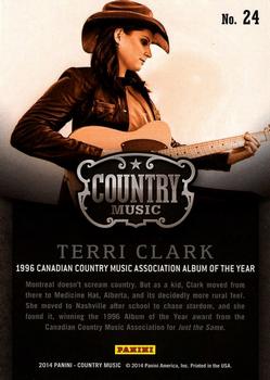 2014 Panini Country Music - Award Winners #24 Terri Clark Back