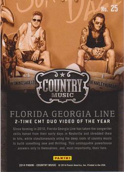 2014 Panini Country Music - Award Winners #25 Florida Georgia Line Back