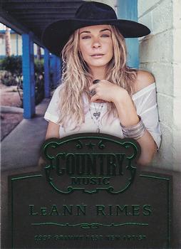 2014 Panini Country Music - Award Winners Green #11 LeAnn Rimes Front