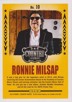 2014 Panini Country Music - Backstage Pass #10 Ronnie Milsap Back