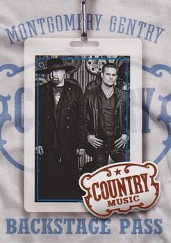 2014 Panini Country Music - Backstage Pass #19 Montgomery Gentry Front