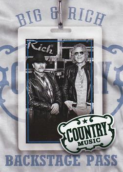 2014 Panini Country Music - Backstage Pass Green #17 Big & Rich Front