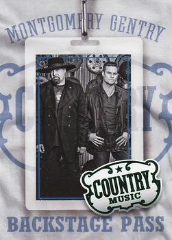 2014 Panini Country Music - Backstage Pass Green #19 Montgomery Gentry Front