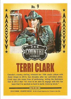 2014 Panini Country Music - Backstage Pass Red #9 Terri Clark Back