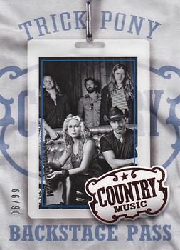 2014 Panini Country Music - Backstage Pass Red #16 Trick Pony Front