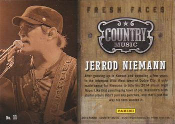 2014 Panini Country Music - Fresh Faces #11 Jerrod Niemann Back