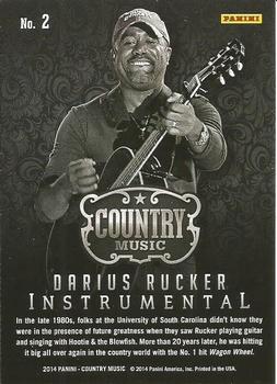 2014 Panini Country Music - Instrumental Red #2 Darius Rucker Back