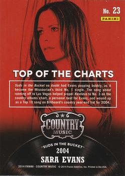 2014 Panini Country Music - Top of the Charts #23 Sara Evans Back
