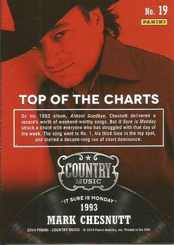 2014 Panini Country Music - Top of the Charts Red #19 Mark Chesnutt Back