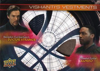 2016 Upper Deck Marvel Doctor Strange - Vishanti's Vestments Dual #VVD-BD Benedict Cumberbatch / Chiwetel Ejiofor Front