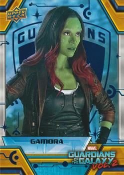 2017 Upper Deck Marvel Guardians of the Galaxy Vol. 2 - Blue Foil #82 Gamora Front