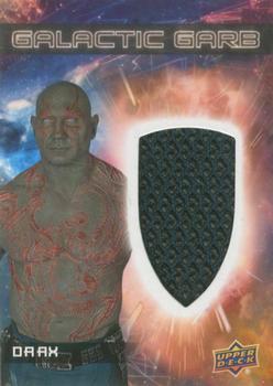 2017 Upper Deck Marvel Guardians of the Galaxy Vol. 2 - Galactic Garb Single Relics #SM-3 Drax Front