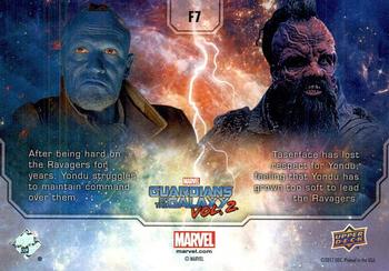 2017 Upper Deck Marvel Guardians of the Galaxy Vol. 2 - Family of Oddballs #F7 Mutiny Back