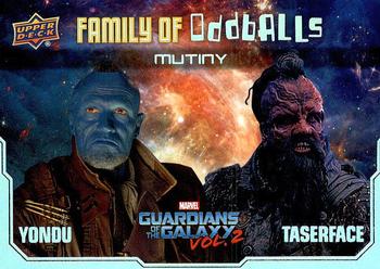 2017 Upper Deck Marvel Guardians of the Galaxy Vol. 2 - Family of Oddballs #F7 Mutiny Front