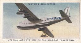 1936 Player's International Air Liners #1 Imperial Airways Empire Flying-Boat Caledonia Front