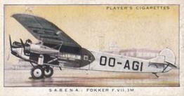 1936 Player's International Air Liners #8 Sabena Fokker Front