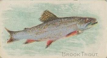 1910 American Tobacco Co. Fish Series (T58) - Sovereign Cigarettes Factory 25 #NNO Brook Trout Front